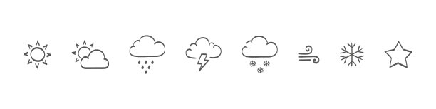 设置绘制的天气图标图片下载