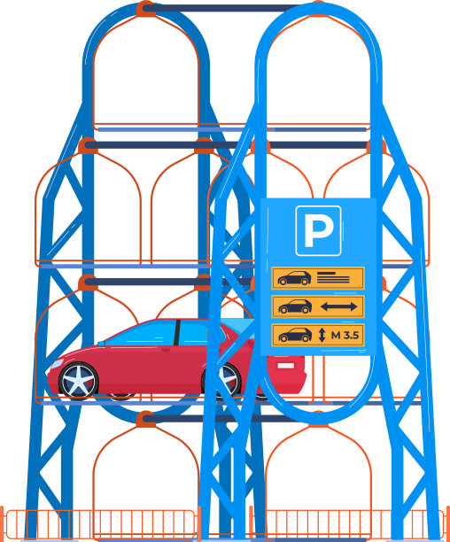 停车车城市交通标志停车车图片下载