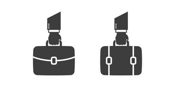 手提箱在手公文包图标收集图片下载