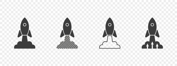 火箭图标设置飞船和发射飞船图片下载