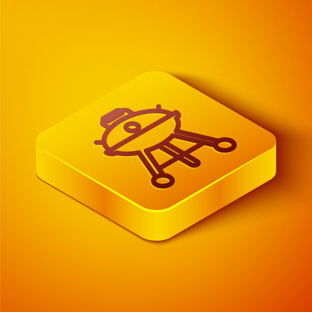 等距线烤肉架图标隔离图片下载