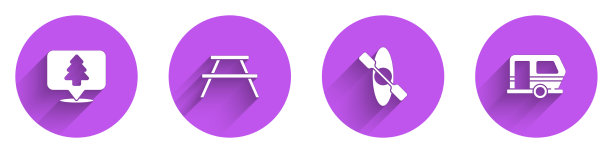 设置位置森林野餐桌与图片下载