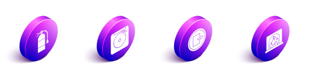 设置等距灭火器响铃报警图片下载