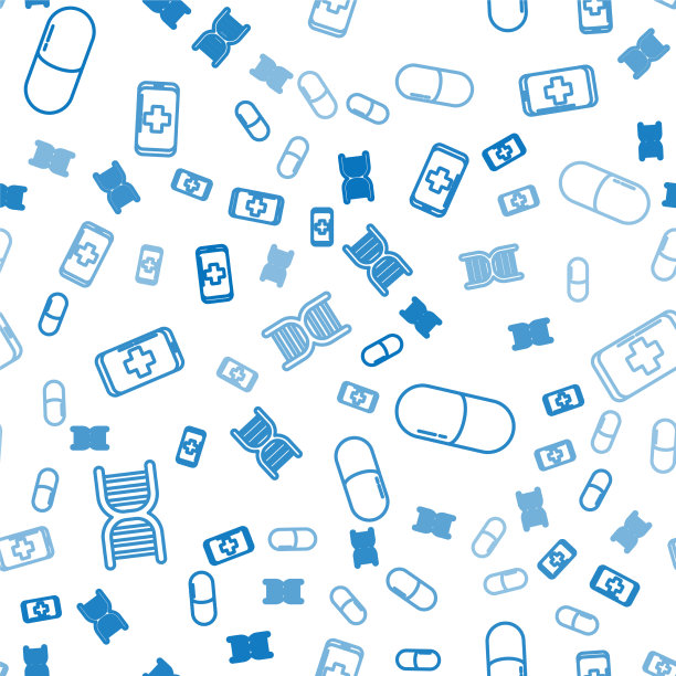 设线DNA符号药丸或片剂图片下载