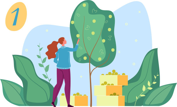 收获在花园里，园丁的性格图片下载