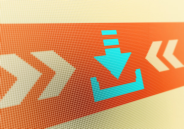 在像素化背景上下载符号图片下载