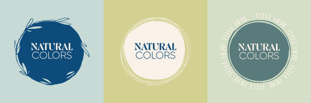 有机生态自然符号，矢量插图图片下载