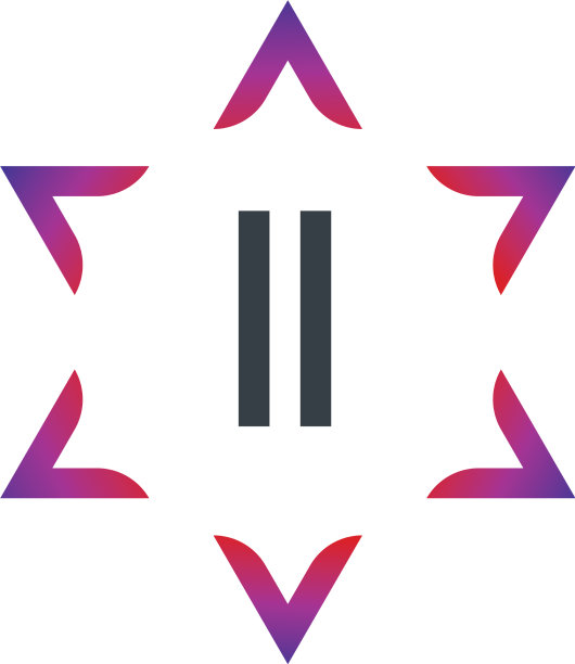 首字母II大卫之星创意logo设计图片下载