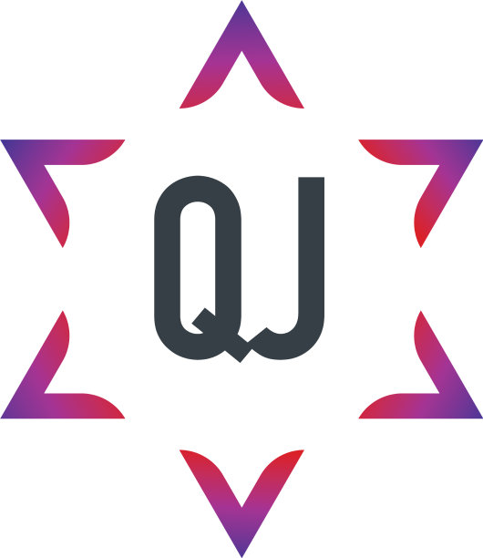 字母QJ大卫之星创意Logo设计图片下载