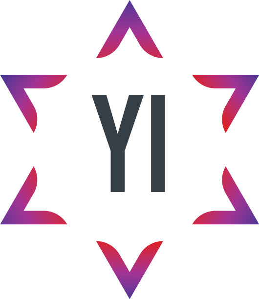 字母YI大卫之星创意标志设计图片下载