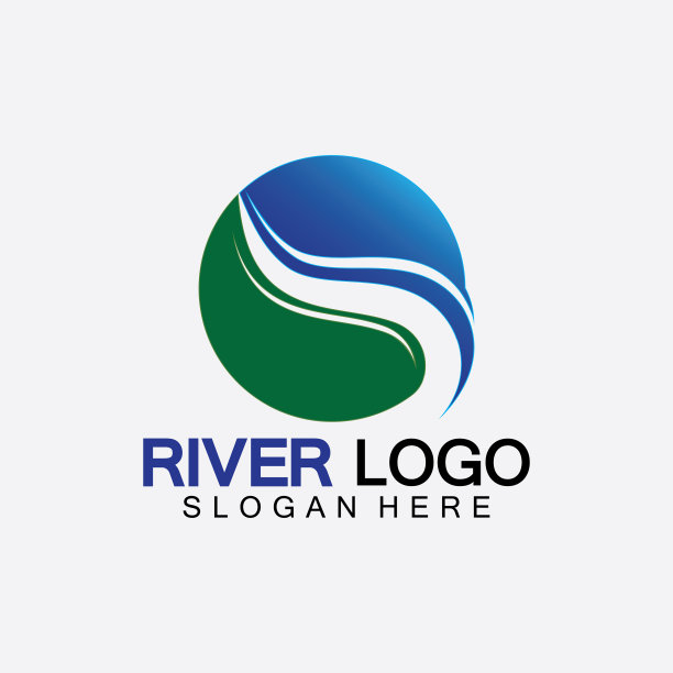 河标志图标设计模板图片下载