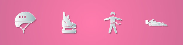 设置剪纸自行车头盔溜冰蹦极图片下载