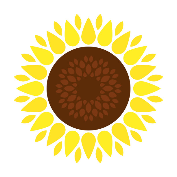 向日葵图标卡通图标孤立图片下载