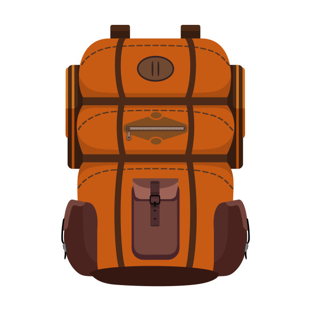 背包图标卡通图标孤立图片下载