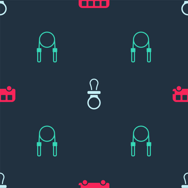 设置巴士玩具巴杜姆奶嘴和跳绳图片下载