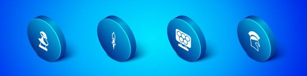 设置等距古代奥林匹克半身像图片下载