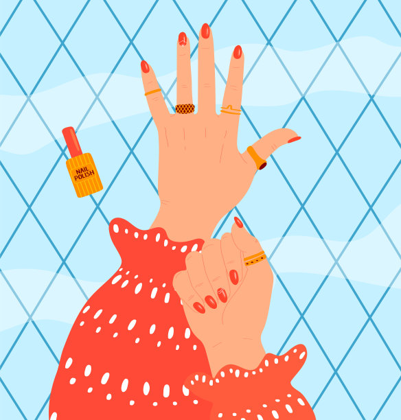 女性美容日常程序女性护理指甲图片下载