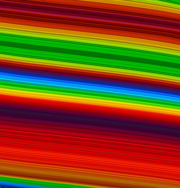 抽象鲜艳的彩虹背景。艺术迷幻的数字背景。弯曲的形状插图。模板。黄、红、蓝、绿颜色的对角线。闪电般的无线网络图片下载