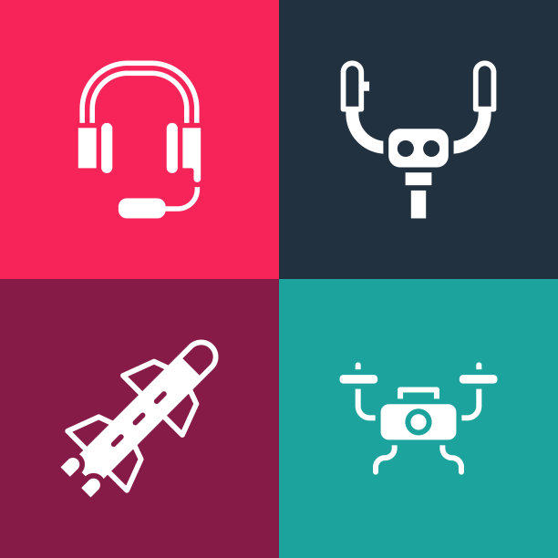 设置波普艺术无人机飞行火箭飞机图片下载