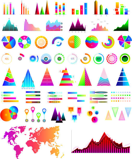业务统计表格增长图图片下载