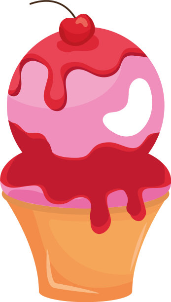 焦糖蛋筒冰淇淋图片下载