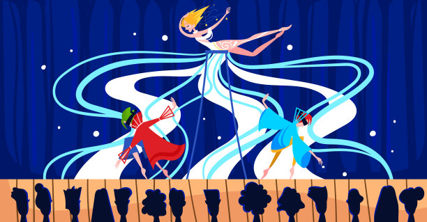 当代艺术舞台表演人图片下载