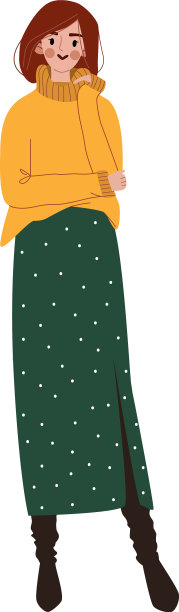 办公室休闲人物时尚女孩时尚图片下载