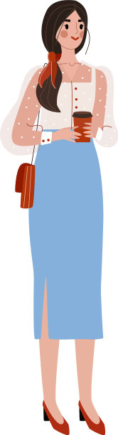 办公室休闲人物时尚女孩时尚图片下载