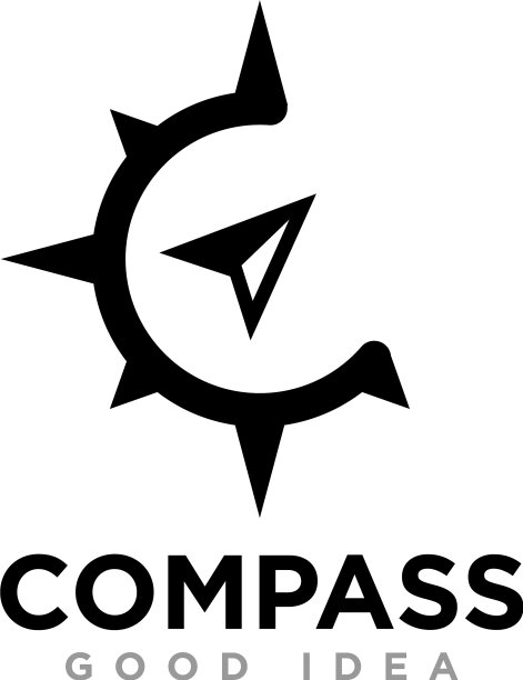 指南针标志图标设计图片下载