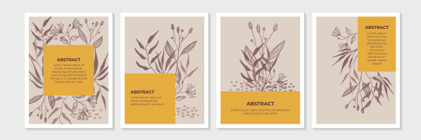 新潮的花艺模板设计背景不错图片下载