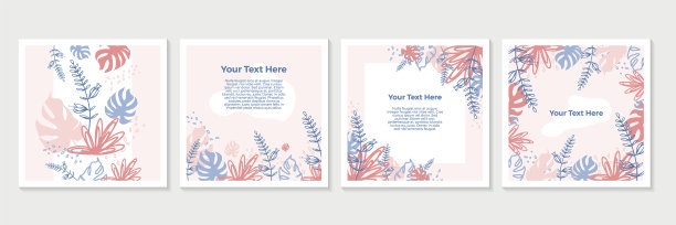 新潮的花艺模板设计背景不错图片下载