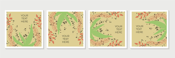 新潮的花艺模板设计背景不错图片下载