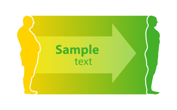 减肥的概念。饮食和健身前后。身体有不同的重量。健康的生活方式。图片下载