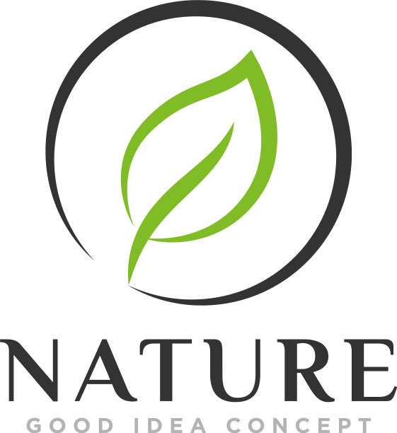 叶子自然标志设计图片下载