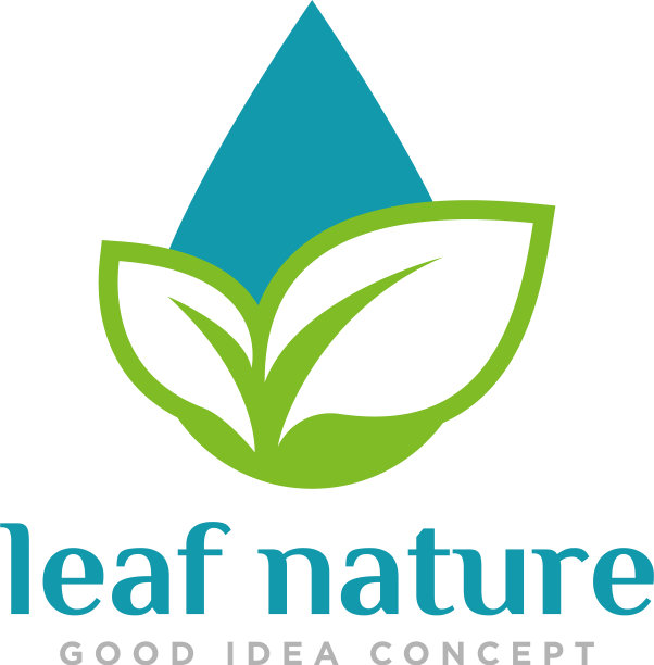 叶子自然标志设计图片下载