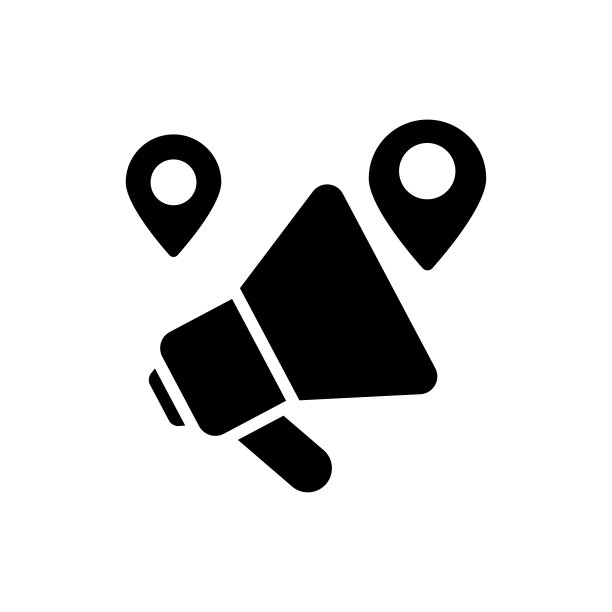位置广告矢量立体图标。EPS 10文件营销及广告符号图片下载