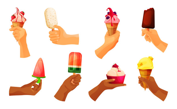 冰淇淋或冰棍，图标设置图片下载