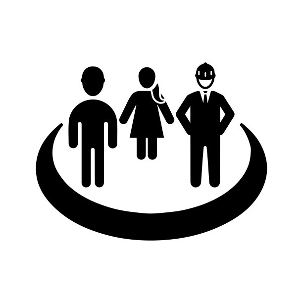 友谊网络图标黑色矢量图形图片下载