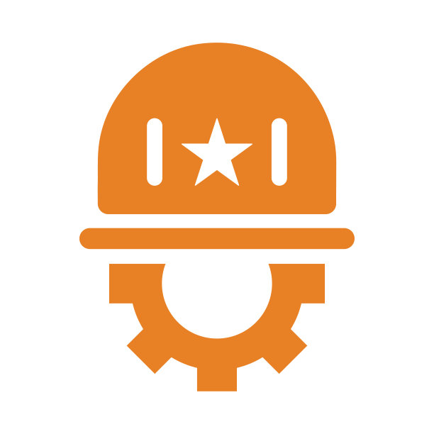 开发，商业，工程图标。橙色向量EPS。图片下载