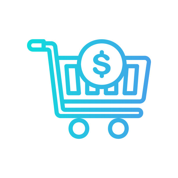 购物车图标的渐变样式图片下载