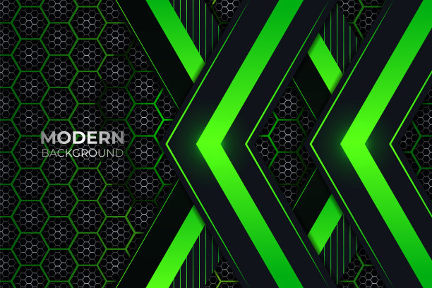 现代的未来主义在黑暗的背景下发光图片下载