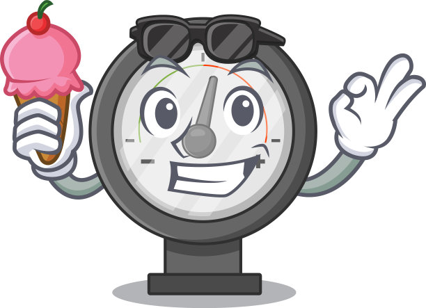 一个漫画设计概念压力表图片下载