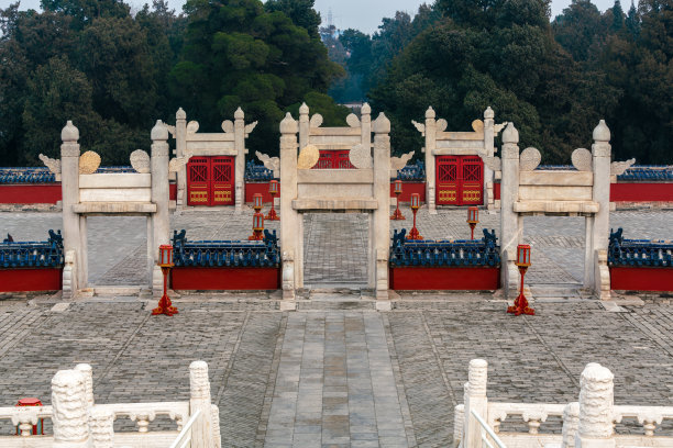 天坛公园，中国古代的一座富丽堂皇的建筑图片下载