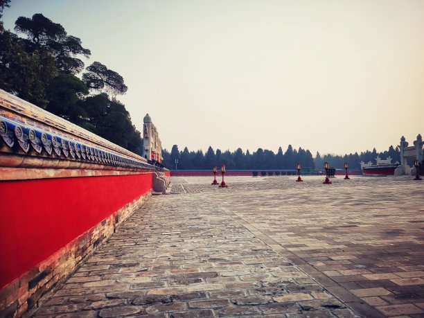 天坛公园：中国古代装饰精美的建筑图片下载