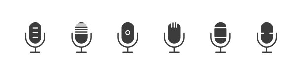 麦克风图标设置麦克风标志播客图标图片下载