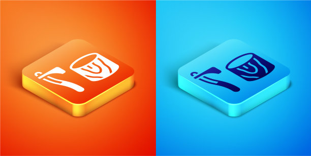 等距木斧在树桩图标孤立上图片下载