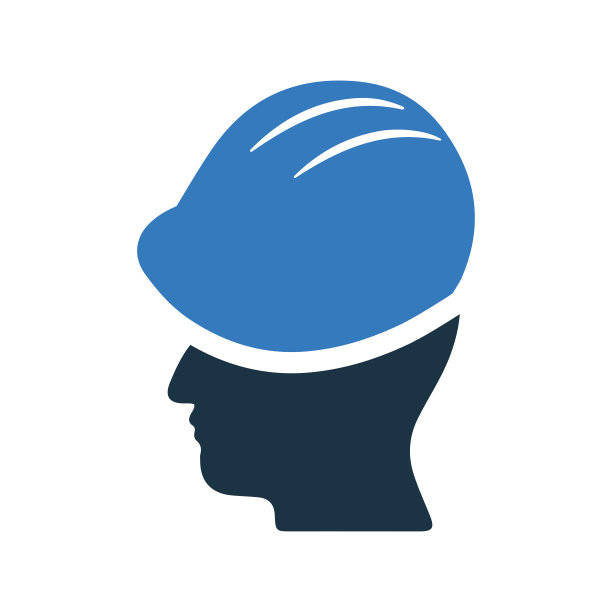 头盔，工业，头部图标。简单的可编辑矢量插图。图片下载