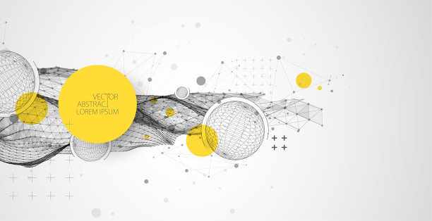 摘要科学技术背景。含有球的框架波。图片下载