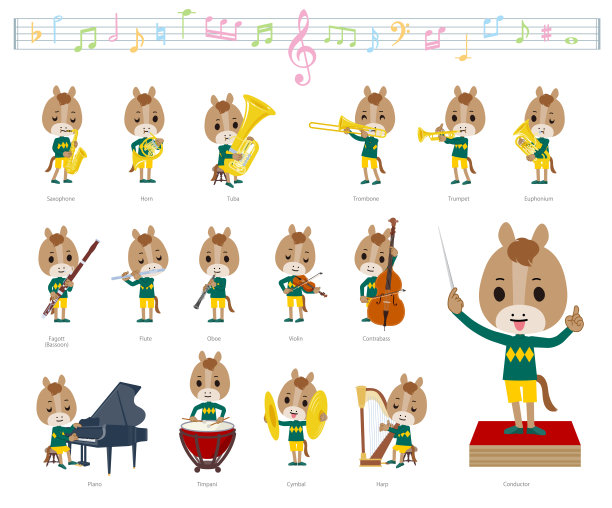 一套关于马童的古典音乐表演图片下载