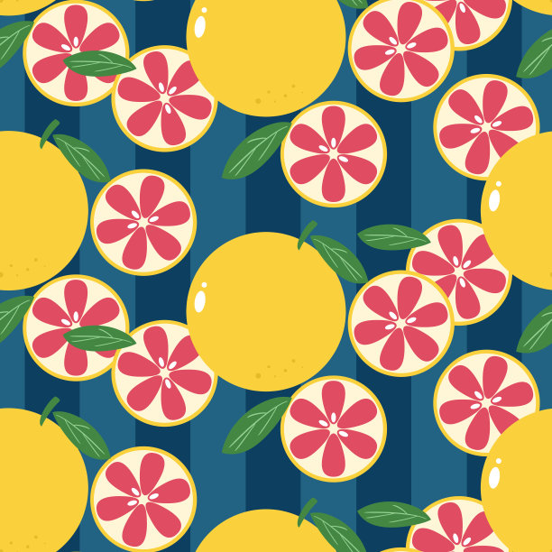 葡萄柚无缝模式图片下载